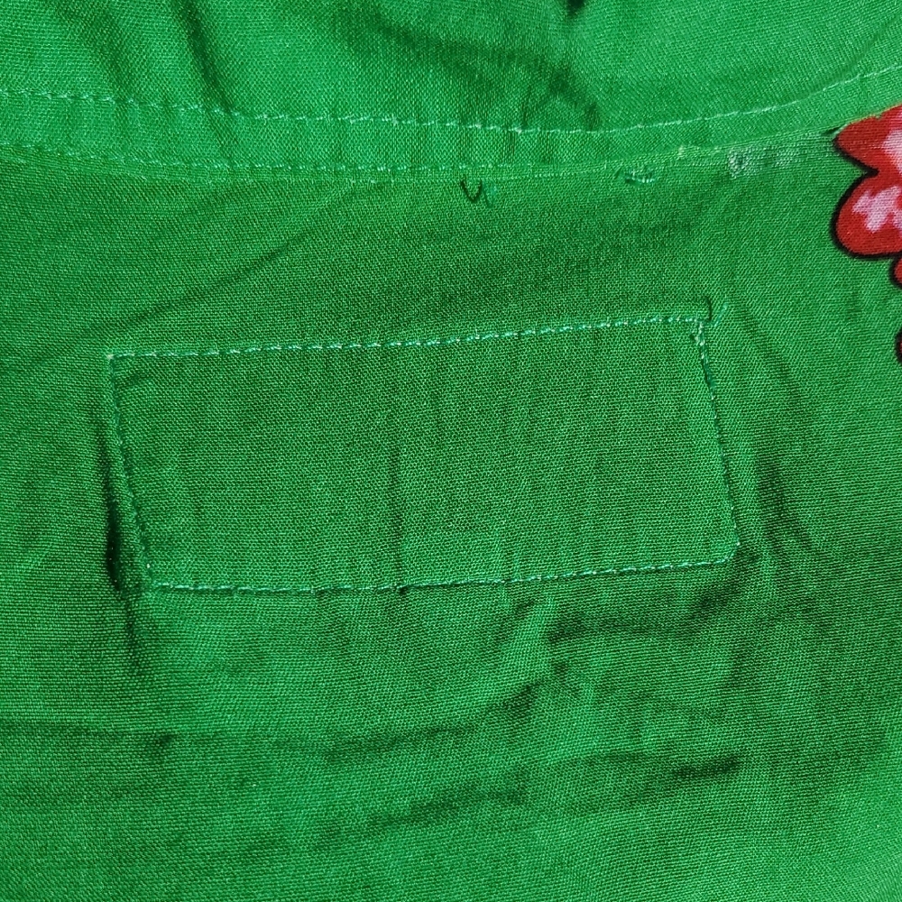 PLEASURES Verona Green Floral and Heart Men's Shirt Medium - Picture 7 of 9